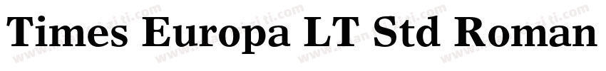 Times Europa LT Std Roman Regular字体转换